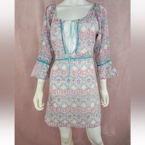 Lolita Jaca St Barth Womens 100% Cotton Mini Dress Cover-up Size Size Medium